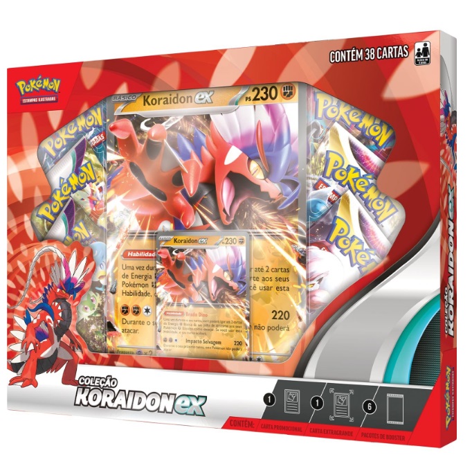 Pokémon Box Lendas de Paldea Sortidos 33017 - Copag