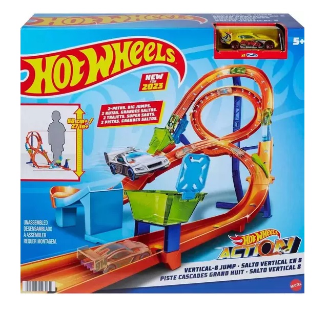 Hot Wheels Pista Action Circuito Vertical em 8 HMB15 - Mattel