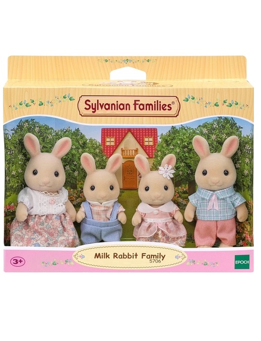 Sylvanian Families Família dos Coelhos de Leite 5706 - Epoch Magia