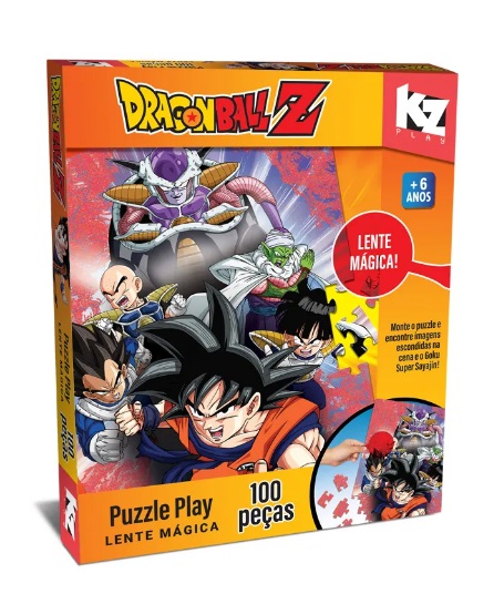 Quebra-Cabeça 100 Peças Lente Mágica Dragon Ball Z 1262 - Elka
