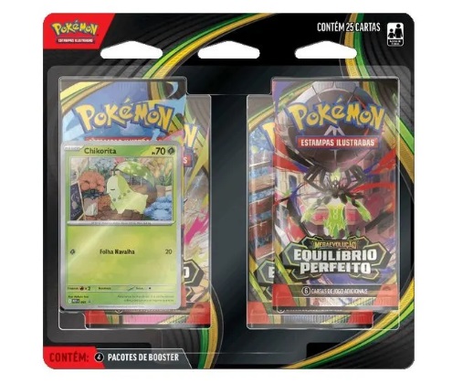 Pokémon Blister Quádruplo ME03 Megaevolução Equilíbrio Perfeito 36862 - Copag