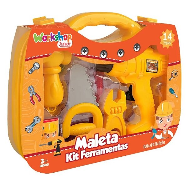 Maleta Kit Ferramentas Workshop Jr BR2009 - Multikids