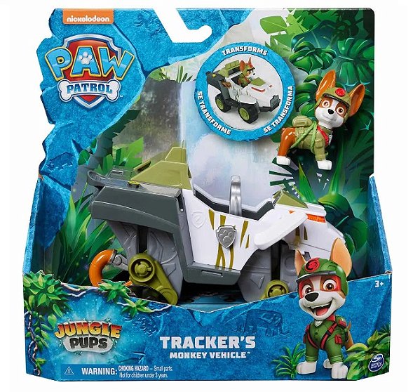Patrulha Canina Jungle Pups Veículo Macaco do Tracker 3584/3586 - Sunny