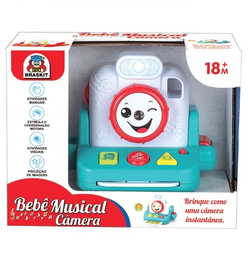 Bebê Musical Câmera 6308 - Braskit