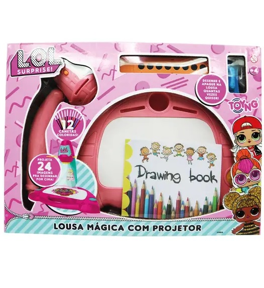 Lousa com Projetor Lol 49400 - Toyng