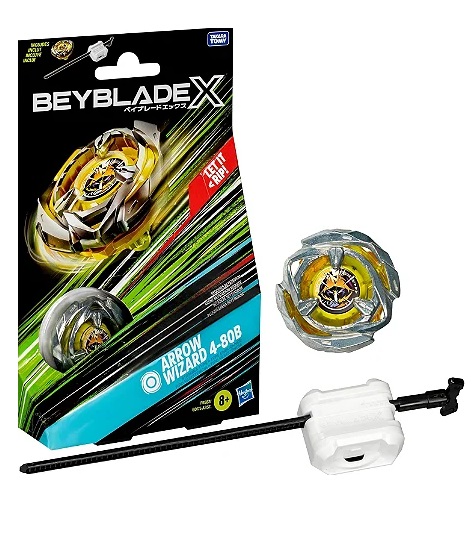 Beyblade X Pião e Lançador Arrow Wizard F9582 - Habro