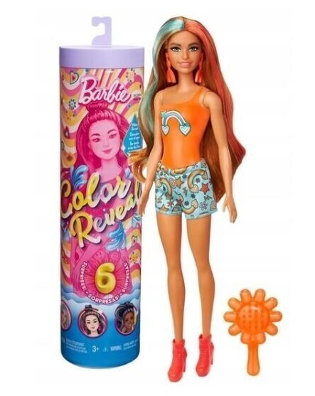 Barbie Color Reveal Ritmo Cores do Arco-Íris Sortidas HRK16 - Mattel