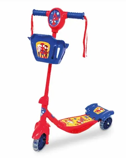 Patinete 3 Rodas com Luz e Som Spidey e seus Amigos 9042 - Zippy Toys
