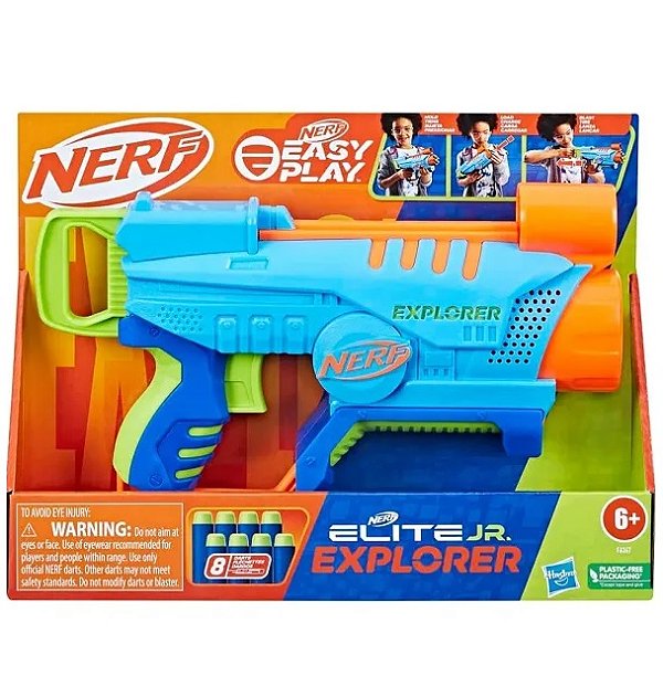 Lançador Nerf Elite Jr Explorer F6367 - Hasbro