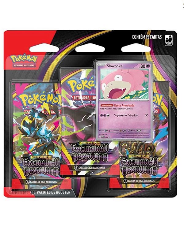 Pokémon Blister Triplo ME05 Escuridão Absoluta Sortidos 36892 - Copag