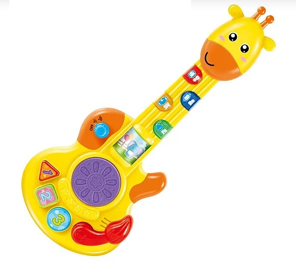 Girafa Guitarra Com Luz e Som Multikids BR2172 - Multikids