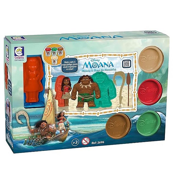 Kit Massinha Moana e Maui Disney 2696 - Cotiplás
