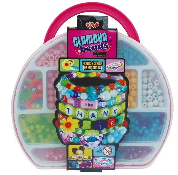 Kit Miçamgas Maleta Meia Lua Glamour Beads 51864 - Toyng