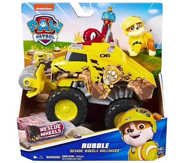 Patrulha Canina Rescue Wheels Rubble Veículo Escavadeira  3589 - Sunny