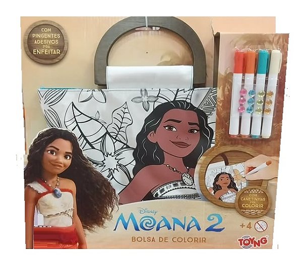 Bolsa Para Colorir Moana 2 Disney 54152 - Toyng