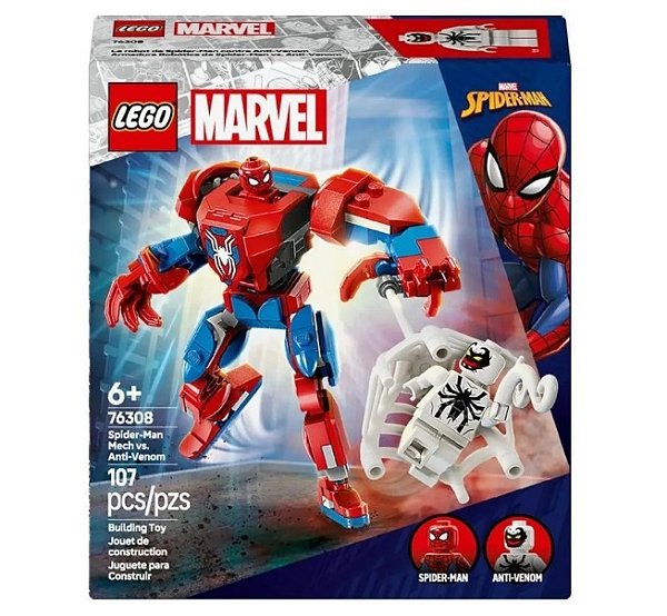 Lego Marvel Super Heroes Robô do Homem-Aranha VS Anti-Venom 76308 - LEGO