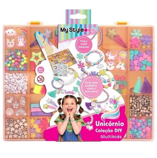 Kit de Pulseiras Coleção DIY Unicórnio My Style Multikids - BR2141