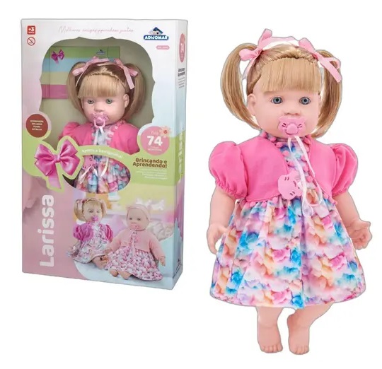 Boneca Larissa com Cabelo 74 Frases 499 - Adijomar