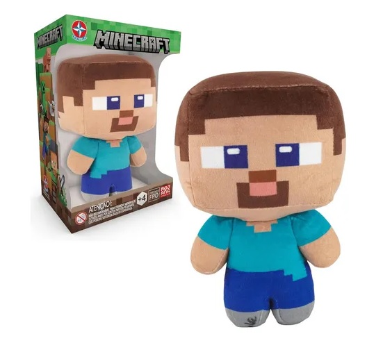 Pelúcia Steve Minecraft - Estrela