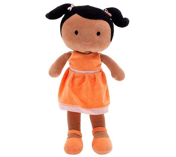 Boneca em Plush Juju Negra 51320 - Zip Toys