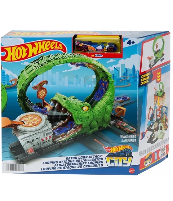 Hot Wheels City Pista Ataque do Crocodilo HKX39 - Mattel