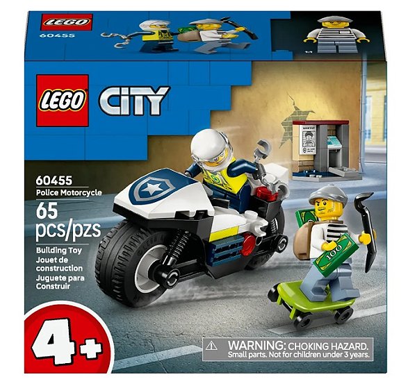 Lego City Perseguição com Motocicleta da Polícia 60455 - LEGO