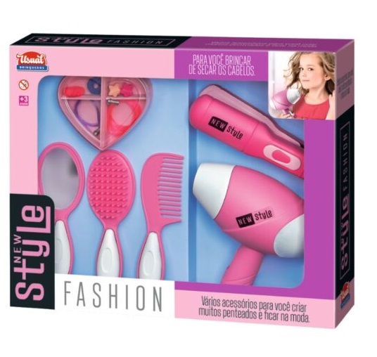 Kit Salão New Style Fashion 728 - Usual Brinquedos