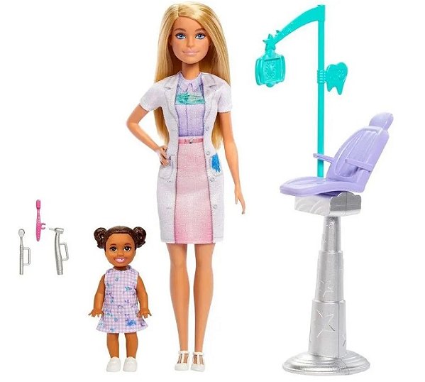 Boneca Barbie Profissões Dentista JCR71 - Mattel