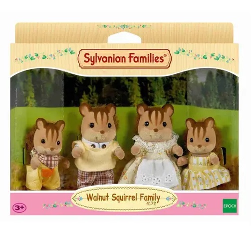 Sylvanian Families Família dos Esquilos Noz 4172 - Epoch Magia