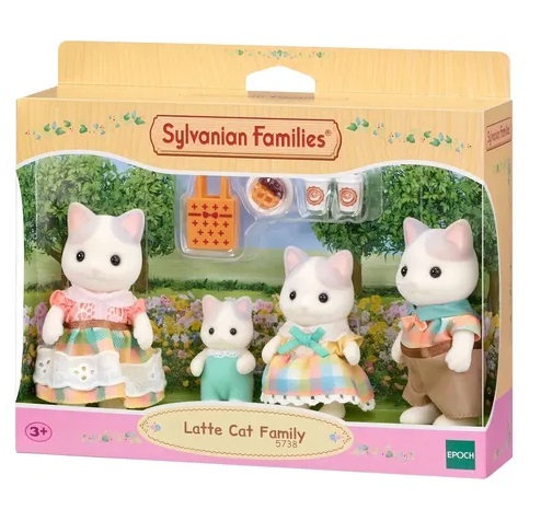 Sylvanian Families Família dos Gatos de Leite 5738 - Epoch Magia