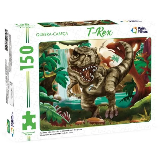 Quebra-Cabeça 150 Peças T-Rex 2874-1 - Pais & Filhos