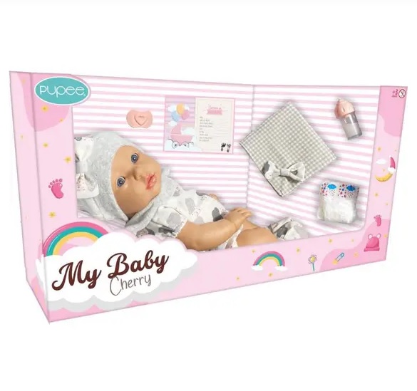 Boneca My Baby Cherry Cuidados 1183 - Pupee