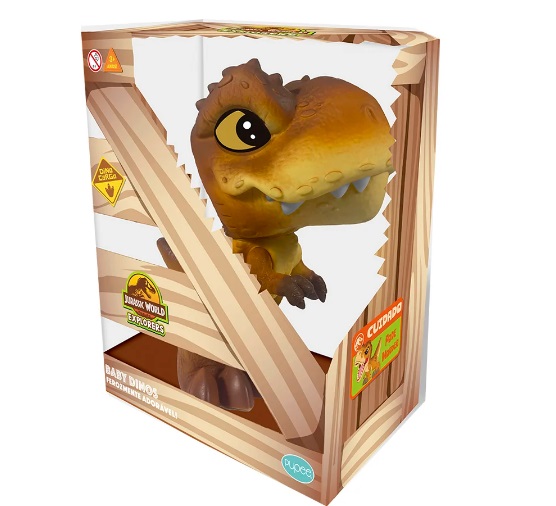 Baby Dinos T-Rex Marrom Jurassic World Universal 1466 - Pupee