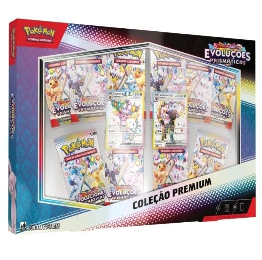 Pokémon Box EV8.5 Coleção Premium Evoluções Prismáticas 35260 - Copag
