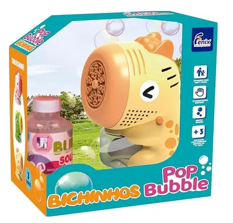 Máquina de Bolhas Pop Bubble Animalzinho Amarelo Pop-303A - Fênix