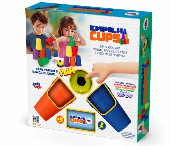 Jogo Empilha Cups 1507 - Pakitoys