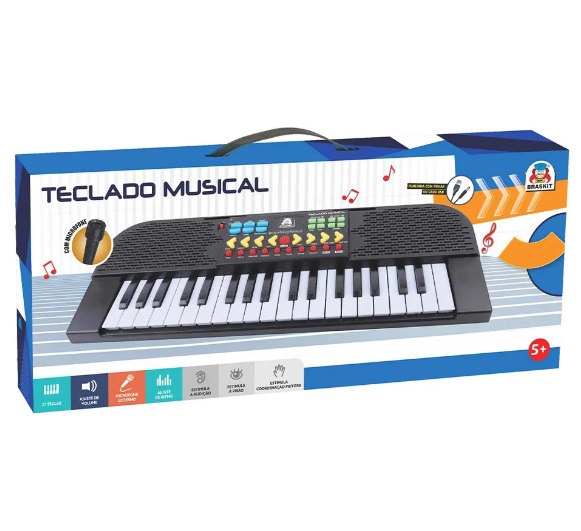 Teclado Musical Infantil 6501 - Braskit