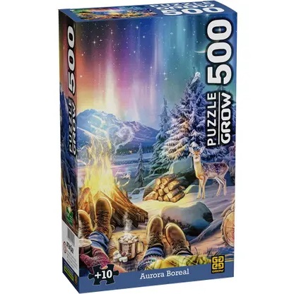 Quebra-Cabeça 500 Peças Aurora Boreal 4569 - Grow