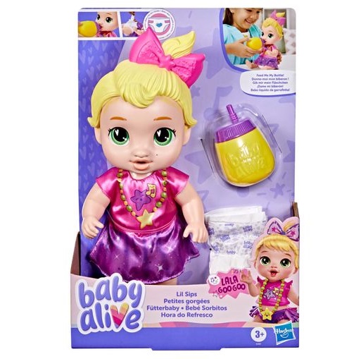 Boneca Baby Alive Hora do Refresco Loira G1447 - Hasbro