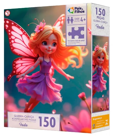 Quebra-Cabeça 150 Peças Fada - Pais & Filhos