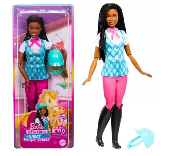 Boneca Barbie Brooklyn Equitação HXJ39 - Mattel