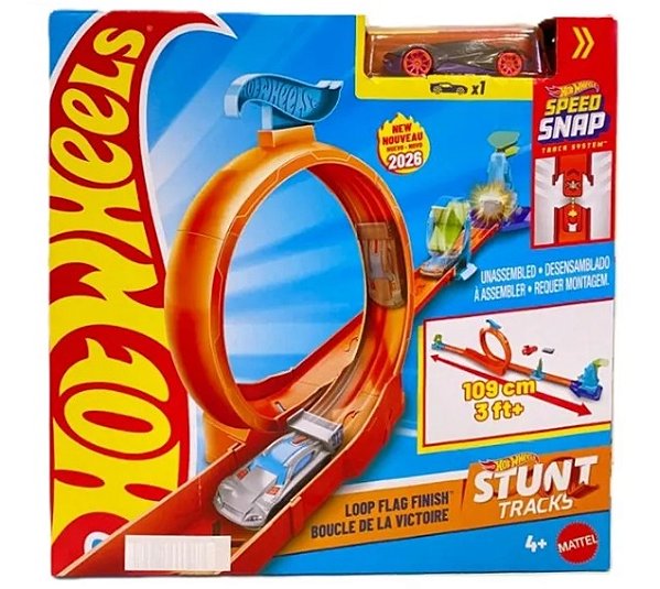 Hot Wheels Pista de Acrobacias Surpresa Sortidas JHK76 - Mattel