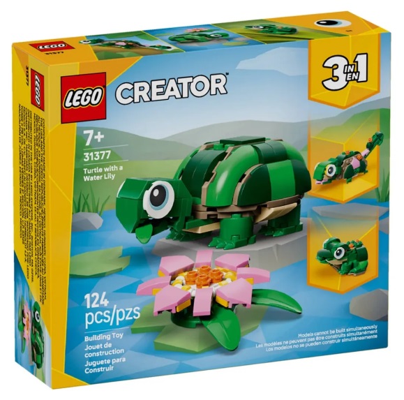 Lego Creator 3 em 1 Tartaruga com uma Flor Lírio-de-Água - LEGO