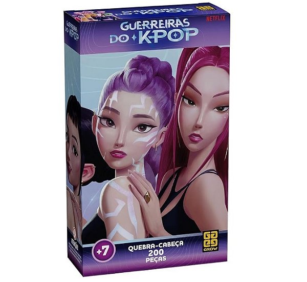 Quebra-Cabeça 200 Peças Guerreiras do K-Pop 05154 - Grow