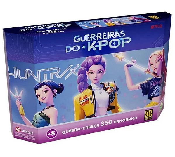 Quebra-Cabeça Panorama 350 Peças Guerreiras do K-Pop 05155 - Grow