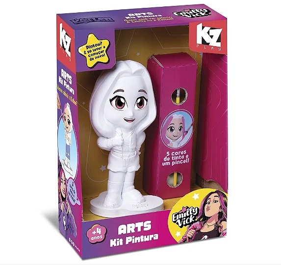 Arts Kit Pintura Emilly Vick Dos Rosa 1339 - Elka