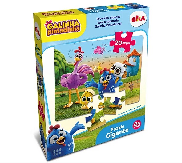 Quebra-Cabeça Gigante da Galinha Pintadinha 1303 - Elka