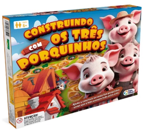 Jogo Construindo com os Três Porquinhos 792958-1 - Pais & Filhos