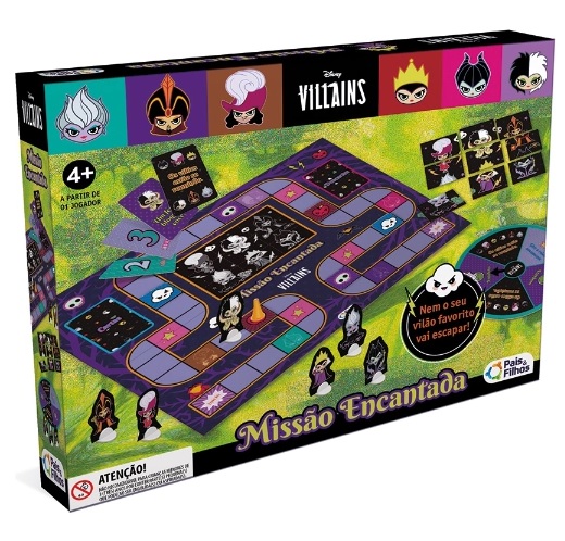 Jogo MIssão Encantada Vilões Disney 793816-1 - Pais & Filhos