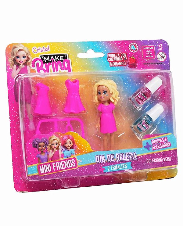 MakeBrinq Mini Friends Dia de Beleza Sortidas MK4090 - Polibrinq